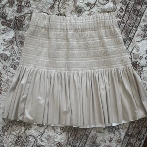 Zara pleated faux leather mini skirt, size L